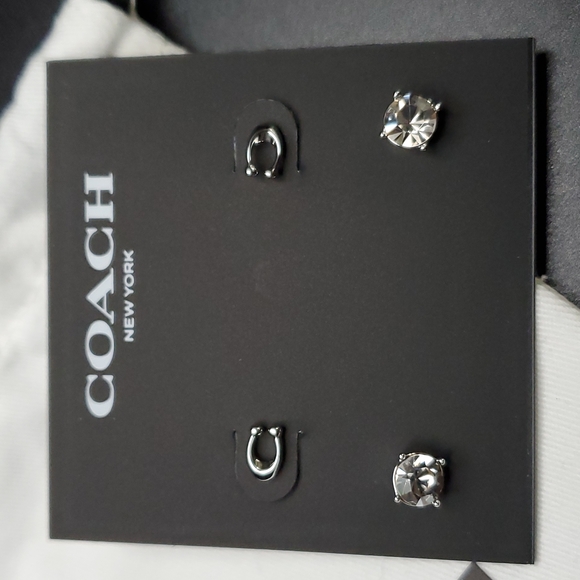 Coach Jewelry Coach Signature Stone Stud Earrings Setfeatured In